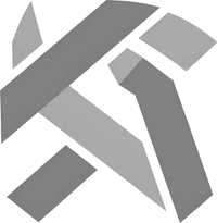 Минималистичный абстрактный логотип новостного портала ШатураГрад в серых тонах на белом фоне